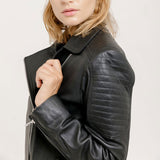 The New Classic Leather Jacket -<br> Black