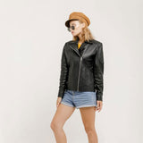 The New Classic Leather Jacket -<br> Black