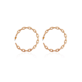 Large Link Hoop Earrings