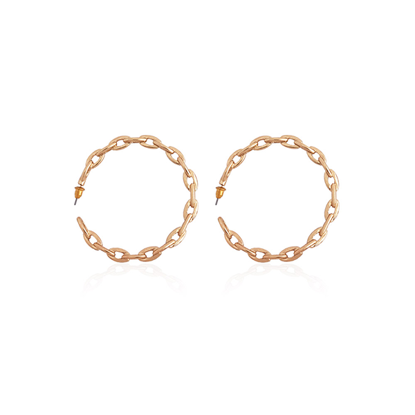 Large Link Hoop Earrings