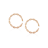 Large Link Hoop Earrings