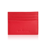 Jaycee Leather Card Holder-<br> Red