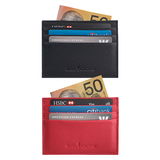 Jaycee Leather Card Holder-<br> Black