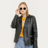 Zanzibar Motorcycle Leather Jacket -<br> Black